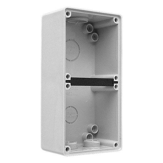 PDL56E2GY - PDL 56 Enclosure 63mm Deep 2-Gang -  Grey