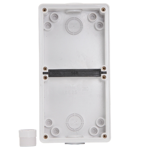 PDL56E2SGY - PDL 56 Enclosure Shallow 38mm Deep 2-Gang - Grey