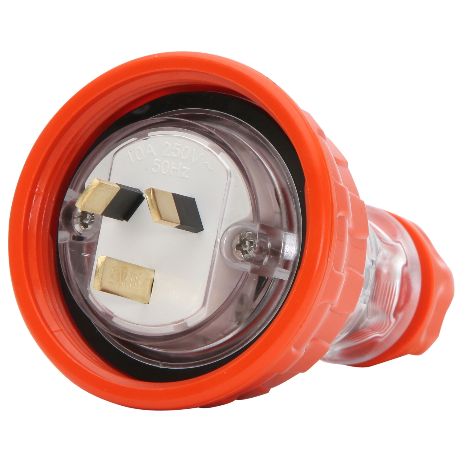 PDL56P310OR - PDL 56 Plug Straight 3Pin IP66 250V 10Amp - Orange