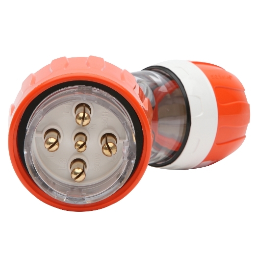 PDL56PA532 - PDL 56 Plug Angled 5Pin IP66 500V 32Amp - Orange