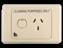 Clipsal ML2015/15C CLEANER MODEL Single 15A Horizontal Power Outlet