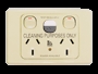 Clipsal ML2025RC10C CLEANER MODEL Dble 10A Power Outlet with 20mA RCD