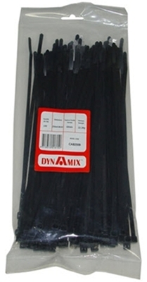  Black Nylon Cable Ties 250 x 4.8mm Pack of  100