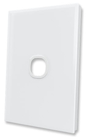 Fusion 1Gang Grid & Cover Plate - White