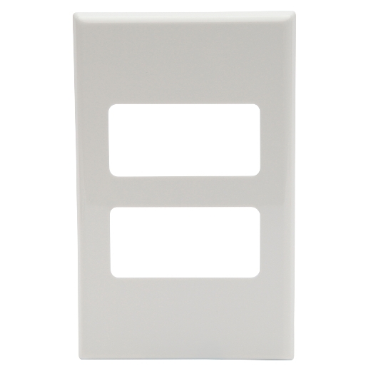 PDL684CWH - PDL 4Gang Cover Plate - White