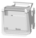 PDL Keystone Format Data Jack Clip Module With Clear Hinged Lid - White