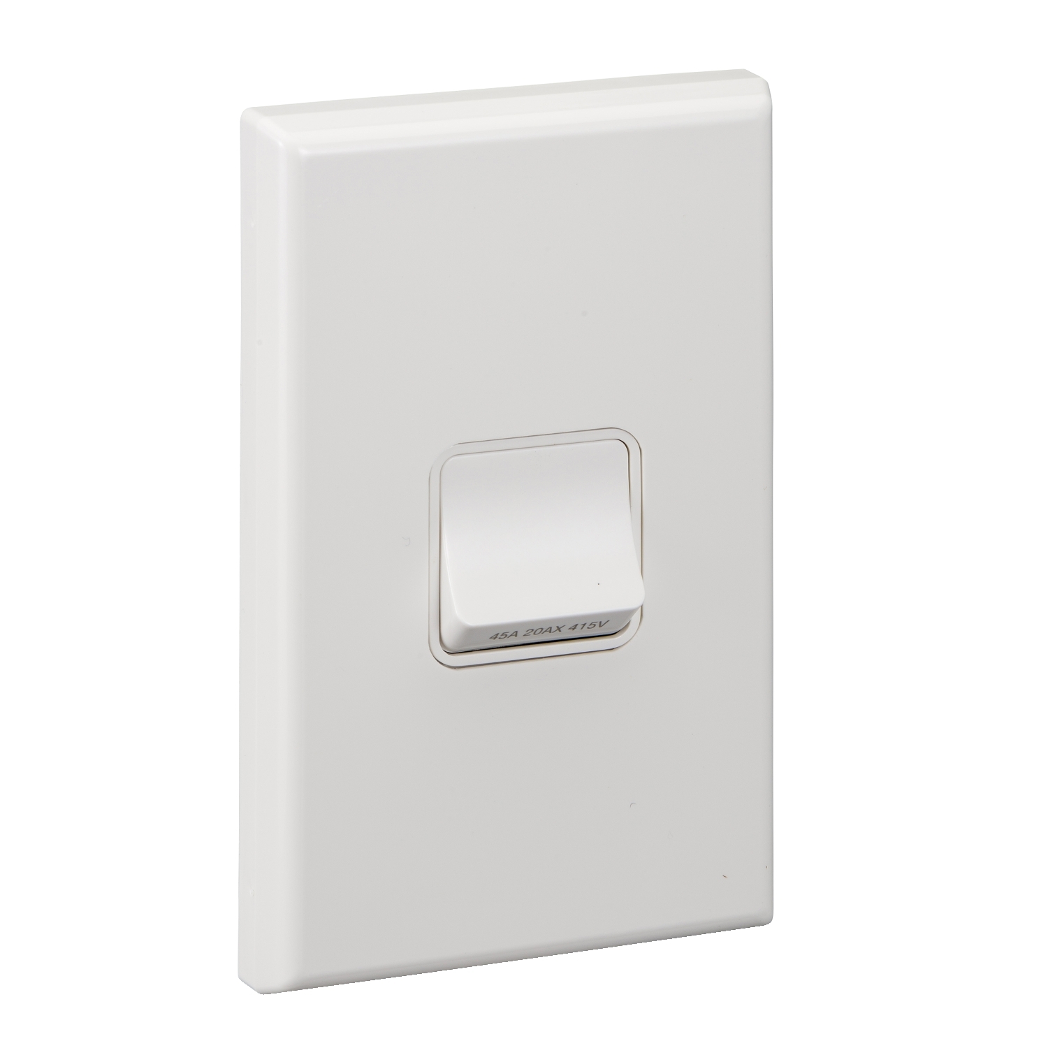 PDL Range Switch 40Amp 250V Double Pole - White