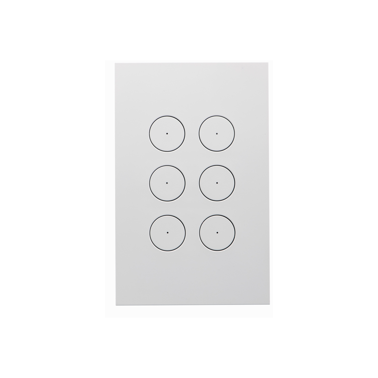 Clipsal Grid Plate and Cover Switch Saturn Zen - Less mechanism - 6-gang - Choose Colour