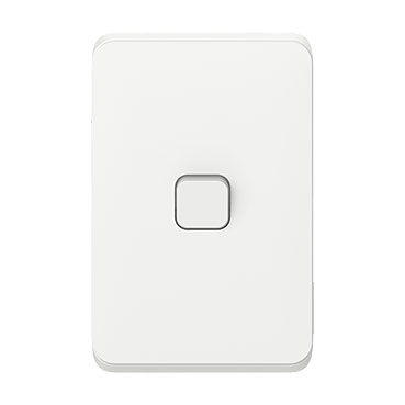 PDL381-VW - PDL Iconic Switch 1Gang 250V 10AX 20Amp - Vivid White