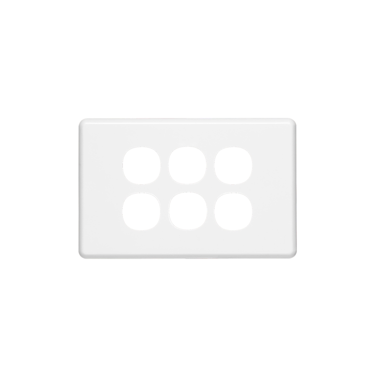 Clipsal Classic 6Gang Cover Plate - Choose Colour