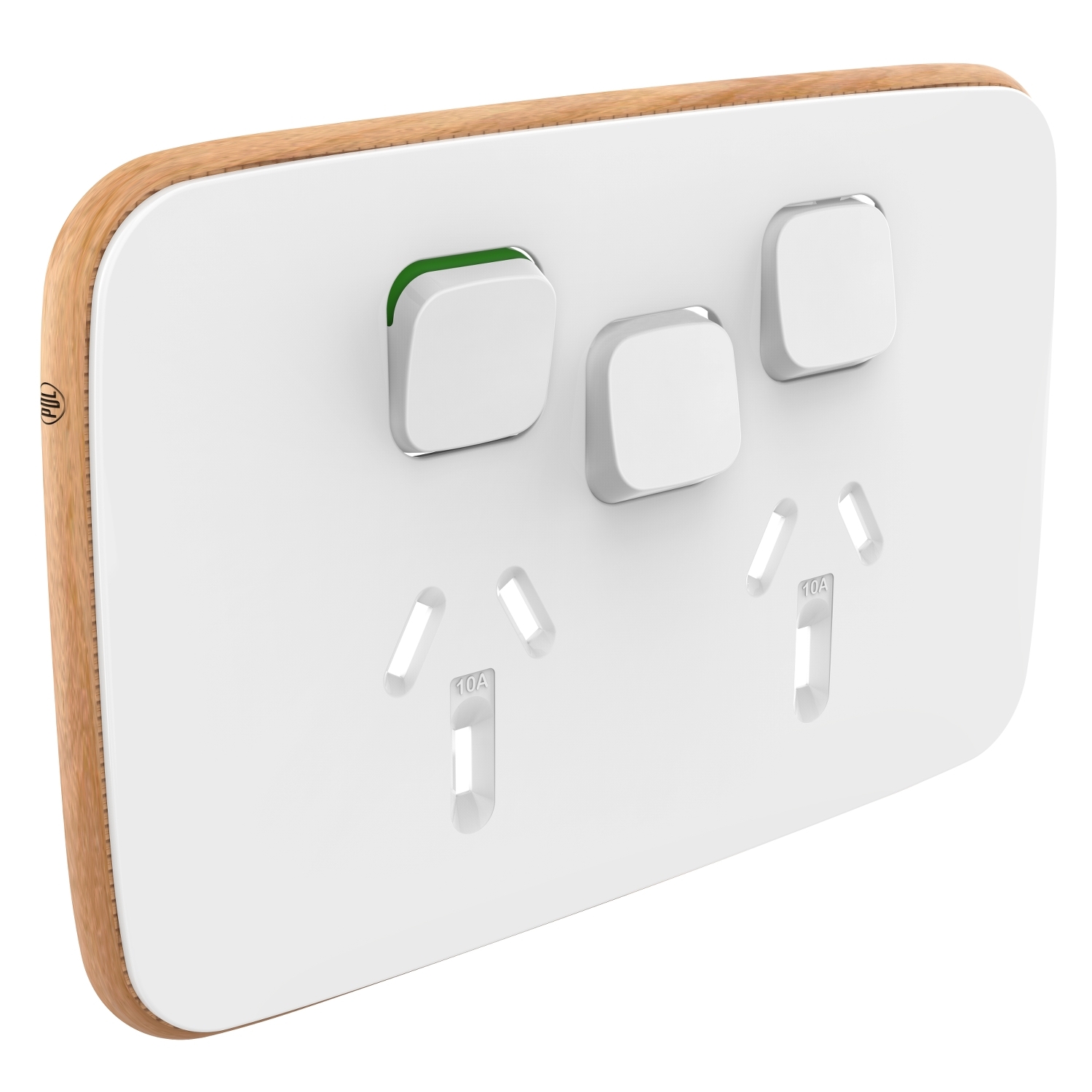 PDL Iconic Essence, cover frame, 3 switches & 2 sockets, 10 A, horizontal - Arctic White