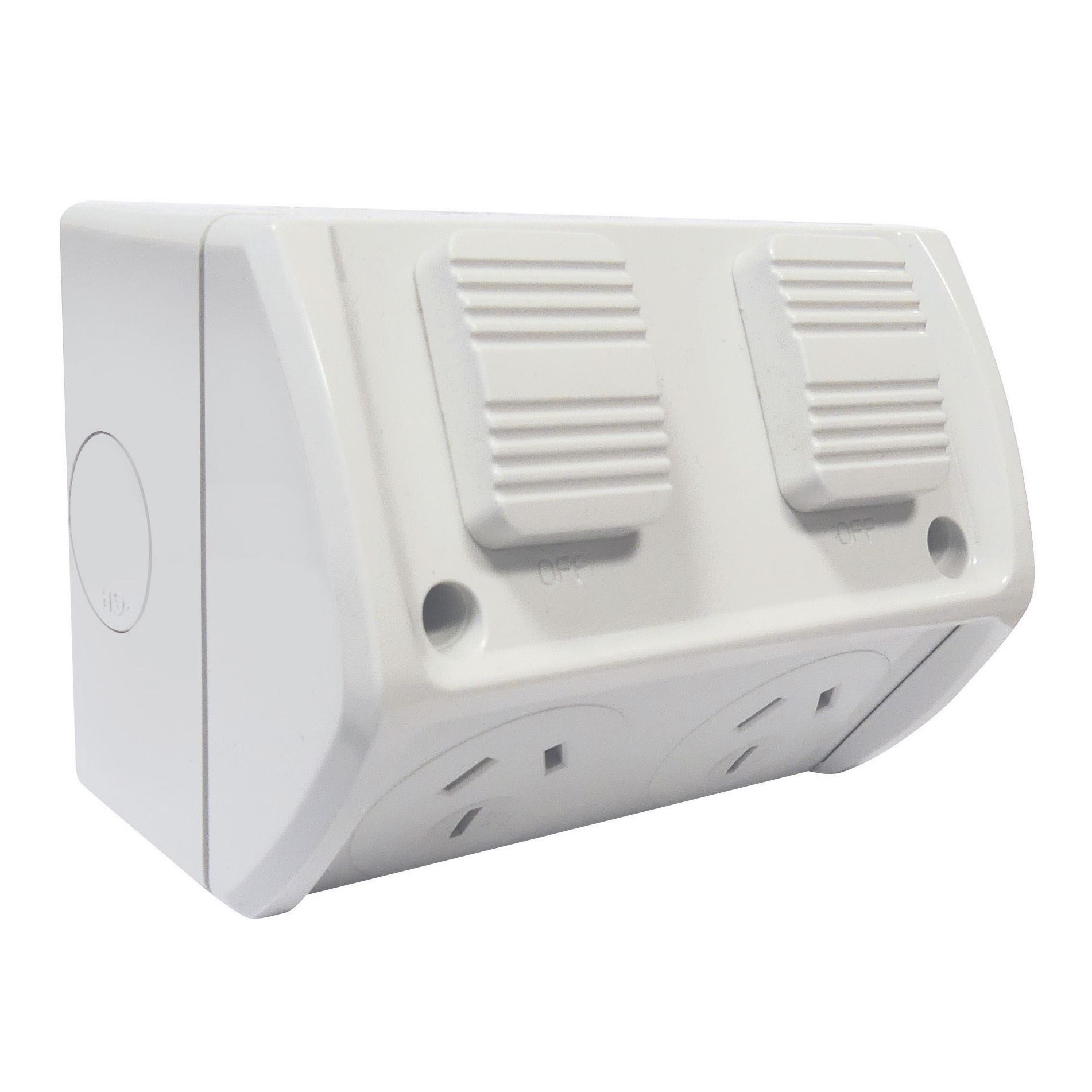 TradeSave Double IP53 Surface Mount Socket