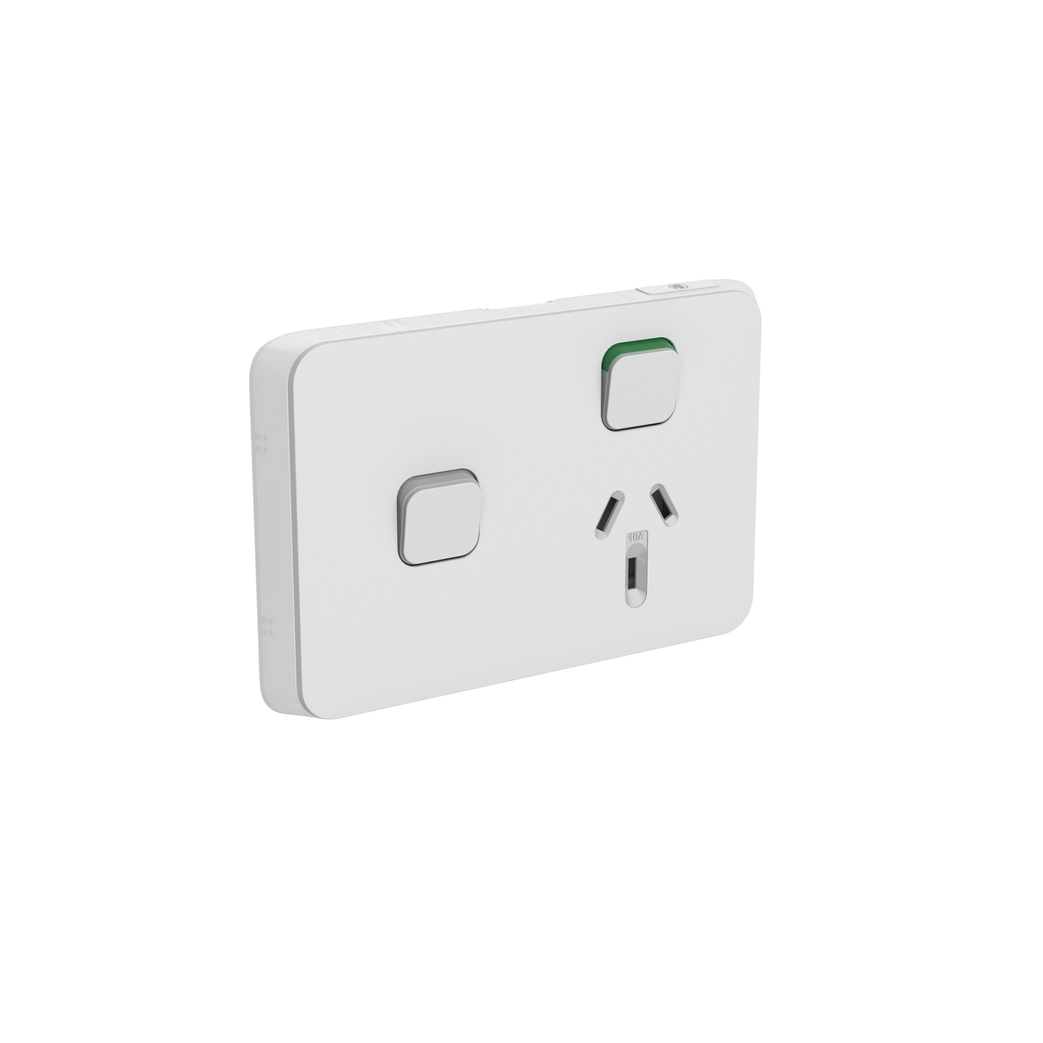 PDL394XC-CY - PDL Iconic Cover Plate Switched Socket + Switch 10Amp - Cool Grey