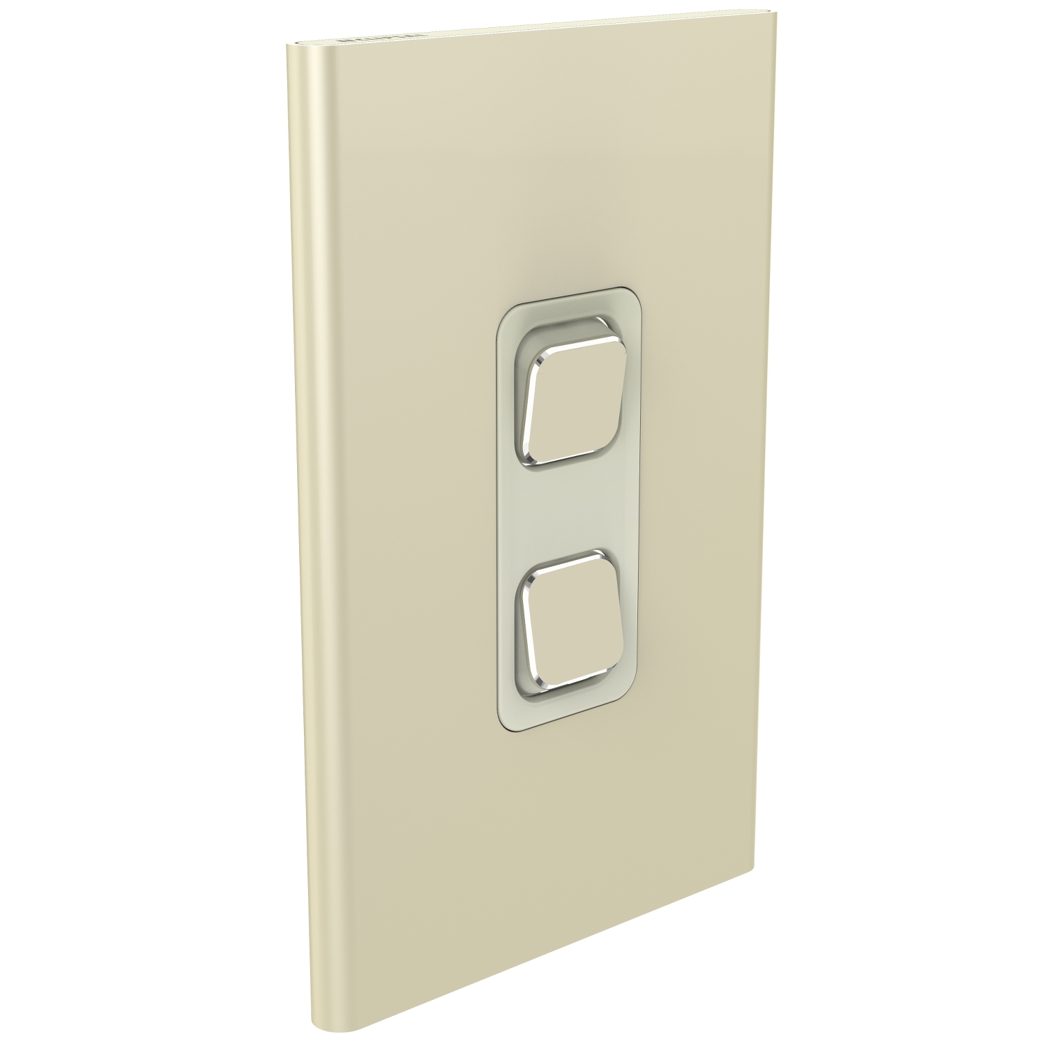 PDL Iconic Styl, cover frame, 2 switches, vertical - Crowne