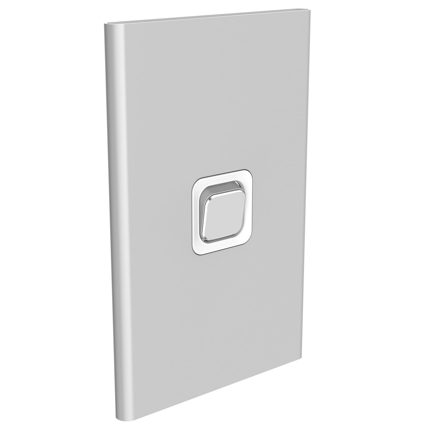 PDLS381C-SV - PDL Iconic Styl, cover frame, 1 switch, vertical - Silver