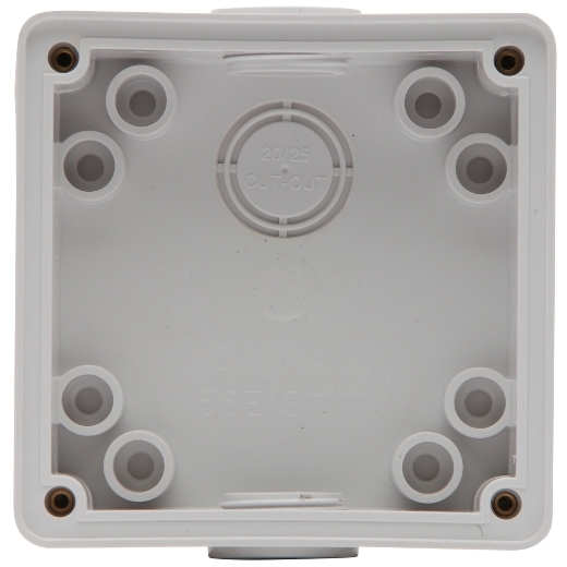 PDL56E1SRW - PDL 56 Enclosure Shallow 38mm Deep 1-Gang - White