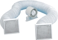 Manrose FAN0102 SF150T Inline In-Shower Extraction Fan Kit 150mm with run-on timer