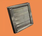 Manrose Exterior Shutter Gravity Grille for fan ducting to Wall 125mm