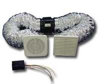 Weiss FV102T ClearFlow 150mm Inline Fan Kit with run-on Timer